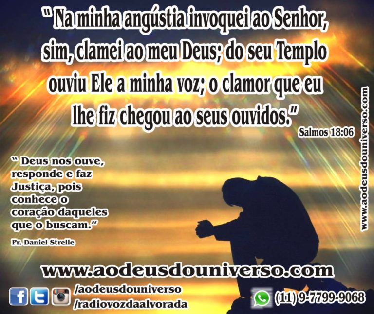 Salmos Na Minha Angústia Clamei Ao Senhor