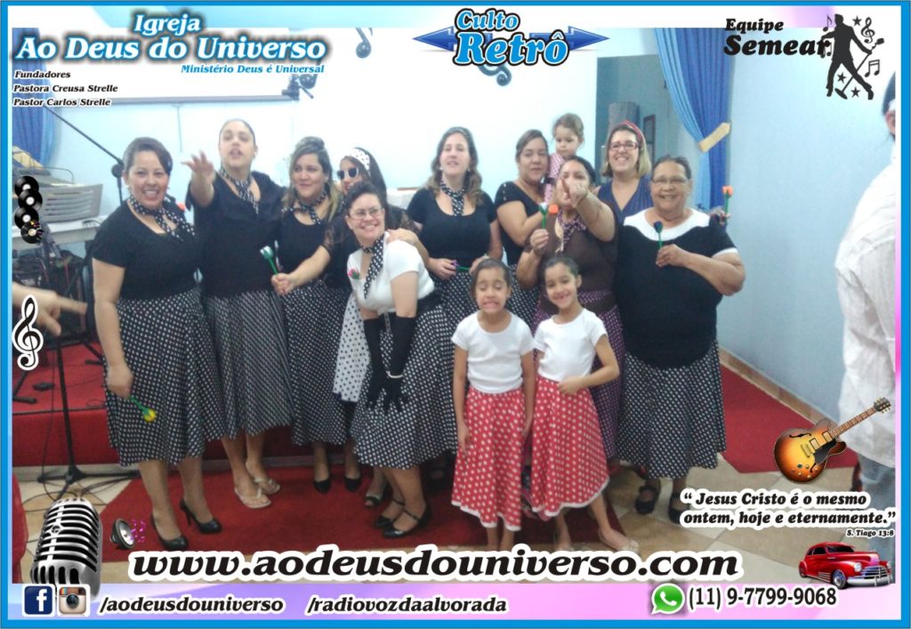 Culto Retro - 2016 - Semear Mooca - Igreja Ao Deus do Universo.